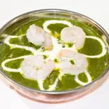 ほうれん草と海老カレー/Spinach  prawn curry（本場の味インド料理ガネーシャ/Authentic taste Indian food Ganesha）