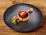 カラメリゼした胡桃のバスクチーズケーキ（ブリュレチーズケーキ～Bru-chee～ 雑色店）
