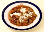 PATLICAN MUSAKKA ( Tomato taste eggplant and meat ) ナスと挽肉トマト煮込み( HALAL)  トルコ料理（トルコ料理ボスボラスハサン新宿店）