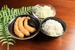 エビフライ+千切りキャベツ+もち麦入ご飯（SPOOL）
