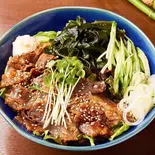 冷牛肉レタスそば Beef Lettuce Salad Soba(そば處大野屋 元代々木町店)
