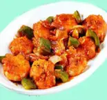 【T-2】プラウンチリ/Prawn Chilli（インド料理 セビヤ）