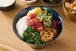 【栄養満点】まぐろ納豆の健康ねばねば丼 Tuna Natto Bowl（【十八穀米＆美食美人】どんぶりde健康ごはん 幡ヶ谷店）
