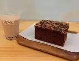 リッチチョコレートハーフサイズ×タピオカミルクティーセット（つきぐまカステラ 大曽根店）