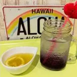 バタフライピーレモネードソーダ（Hawaiian cafe ALOHA）