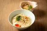 特製塩しじみ昆布水つけ麺(中華そば 和渦TOKYO)