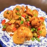 イカの黒胡椒炒め（中華料理 無限鴨）