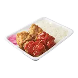 合盛り弁当メガ(醤油からあげ3個・赤からあげ3個)（元祖からあげの中津家 阪神甲子園店）