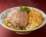 チャーシュー玉子のせ高菜炒飯 (450g)Roast Pork ＆ Mustard Greens Fried Rice with Egg Topping（たらふく町中華）