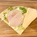 ハムチーズクレープ（クレープカフェcoton）