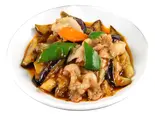 ナスと豚肉のオイスターソース炒め（黄金の華 ニッケコルトンプラザ店）