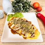 厚切りロースのとん平焼き（ご馳走おにぎり“雲海” 鶴橋店）