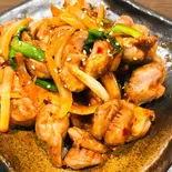 道産鶏の砂肝ポックム（なごみDiningとんぼ）