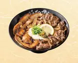 ねぎ塩すたみな牛タン豚トロ丼肉2倍（伝説のすた丼屋 福岡天神店）