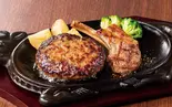 ビーフ100%ハンバーグ＆ラムチョップグリル（フォルクス 博多駅南店）