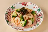 エビとブロッコリーのたらこクリームパスタ Shrimp and Broccoli Tarako Cream Pasta（洋麺屋 祇園パスタ 亀有店）