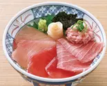 まぐろ四色丼（横濱魚萬 新横浜店）