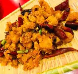 揚げナンコツの四川風炒め（中国東北家郷料理 永利 池袋本店）