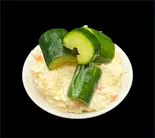 きゅうりの浅漬けのせポテトサラダ(とんかつは飲み物。御茶ノ水店)