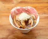 はまぐりらーめん・貝メシセット(貝出汁専門ラーメン くそオヤジ最後のひとふり 東大阪店)