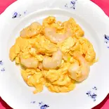 蝦仁炒蛋(中華料理 万里)