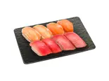 まぐろサーモンセット4種 2人前（8貫）（スシロー博多駅南店）
