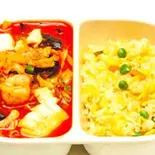 辛口海鮮チャンポン+チャーハン/Spicy champon noodles+Fride rice(中華料理 龍門)