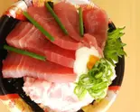 まぐろとねぎとろとろろ盛り（廻転しらき寿し アルパーク店）