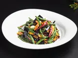 インゲンとナスの東北風炒め（中国東北家郷料理 永利 池袋本店）