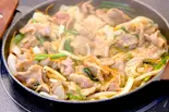 美味辛豚カルビ定食（ふくふく食堂）