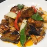 なすの甘辛みそ炒め(中華料理錦楽軒)