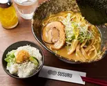 濃厚魚介らーめん+ミニ大根おろしご飯セット（濃厚魚介だし専門 つけ麺 すする）