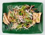 薬味8種のせ海南チキン2枚入りライスなし(蒸し＆揚げ) hainanese chicken steamed＆deep fried style（マレーシア屋台料理 ちりばり 五反田本店）
