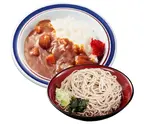 カレーライス+冷たいそば 又は うどん Curry Rice + Cold Soba/Udon（富士そば 川崎西口店）