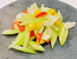 セロリ、ユリと銀杏炒め（串門‐創作中国料理）