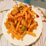 豚肉とじゃがいものの辛子炒め(中華料理 宮)