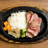 ステーキ弁当100g（有機野菜とお肉のABステーキ）