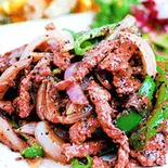 牛肉の黒胡椒炒め（中華料理 旭園）