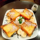 もちふわフレンチトースト(チョコバナナ)セット（COFFEE MOAT）