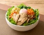 塩だれサムギョプサルとナムル5種類ビビンバ Bibimbap with salt sauce poke（野菜食人ビビンバ専門店 板橋本町店）