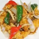 白身魚黒胡椒炒め(中華料理錦楽軒)