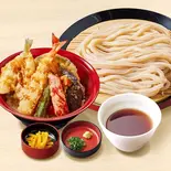 【満腹久セット】ざるうどん・上鱚天丼（久兵衛屋 南与野店）