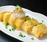 玉子焼き:（鉄板居酒屋 夕景）
