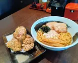 油そば大盛り+からあげ4個セット（麺匠 一号艇）
