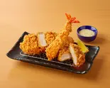おかずパック(熟成豚ロースかつ・ひとくちヒレかつ・海老フライ)（とんかつ 新宿さぼてん 大倉山駅前店）