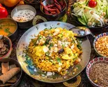 野菜ビリヤニセット Vegetable Biryani Set(神戸アールティーインドカレー 新長田本店)