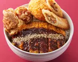 八丁味噌かつ丼 500(唐揚2+コロッケ1+春巻1)（ガチでうまい「ガチ丼屋」 大橋店）