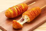 伸びるチーズドッグ一本(韓国テバチキン&台湾タピオカ)