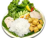 揚げ豆腐のブン( Bún Đậu Mắm Tôm)（VIETNAM SKY RESTAURANT）