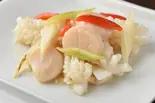 帆立とイカの塩炒め(淮香苑)